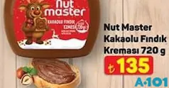 NUT MASTER KAKAOLU FINDIK KREMASI 720 G fiyat ve kampanya bilgisi